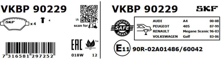 Brake pads rear VKBP 90229 - image 2