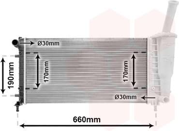 Radiator, engine cooling 17002290