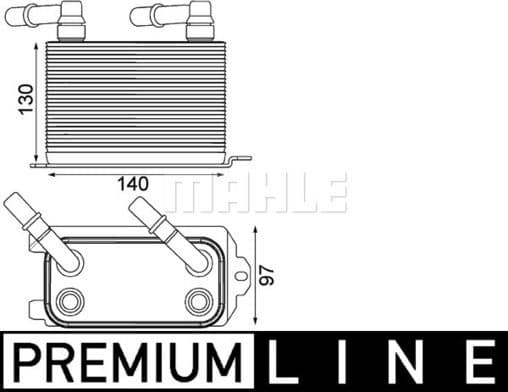 Oil Cooler, automatic transmission BEHR *** PREMIUM LINE *** CLC 228 000P - image 2