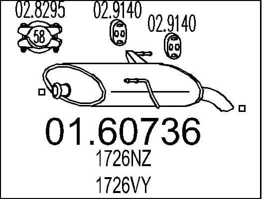 Rear Muffler 01.60736