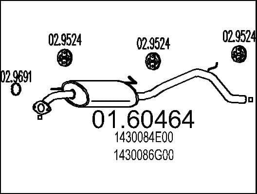 Rear Muffler 01.60464