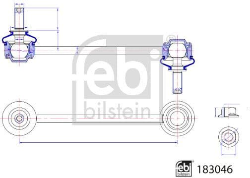 Link/Coupling Rod, stabiliser bar 183046