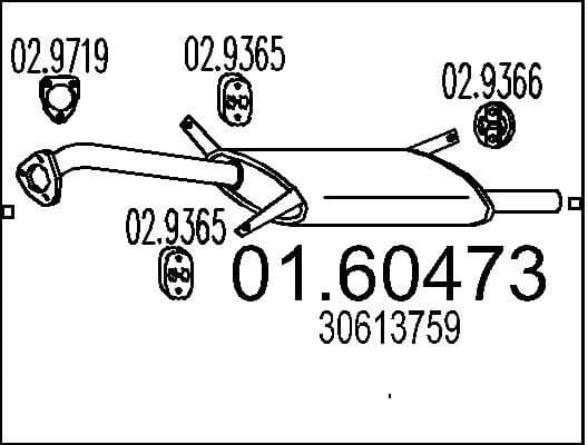 Rear Muffler 01.60473