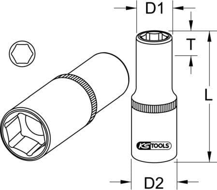 Socket Wrench Insert 918.3836 - image 2