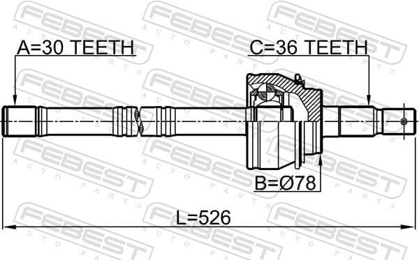 Drive Shaft 0114-200 - image 2