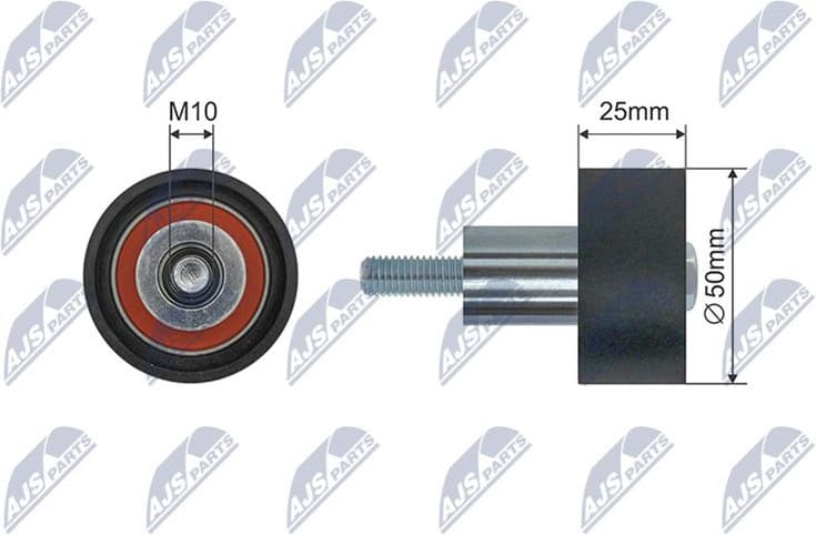 Deflection Pulley/Guide Pulley, timing belt RNK-VW-040
