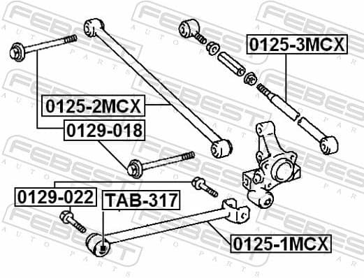 Control/Trailing Arm, wheel suspension 0125-3MCX - image 2