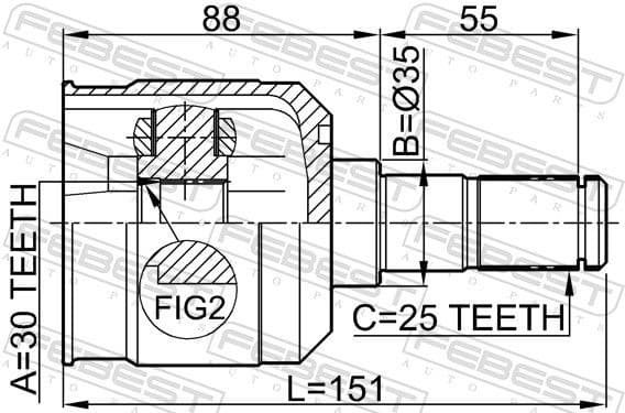 Joint Kit, drive shaft 1211-MAT15 - image 2