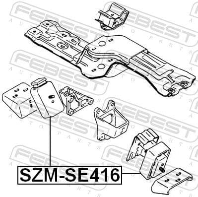 Mounting, engine SZM-SE416 - image 2