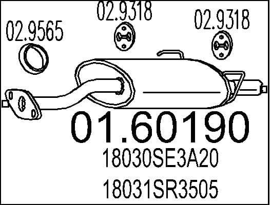 Rear Muffler 01.60190