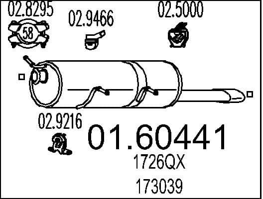 Rear Muffler 01.60441