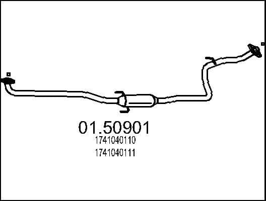 Centre Muffler 01.50901