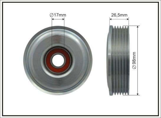 Tensioner Pulley, V-ribbed belt 500237