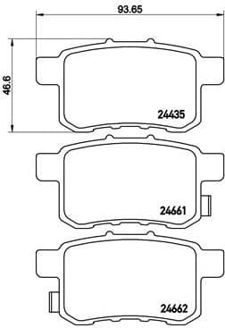 Brake Pad Set, disc brake XTRA LINE P 28 072X