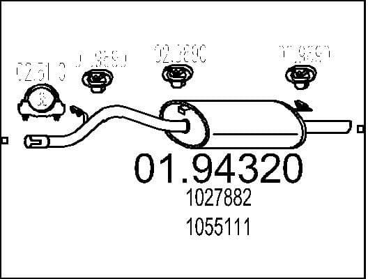 Rear Muffler 01.94320