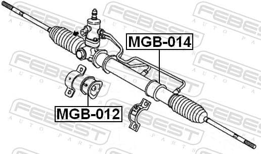 Mounting, steering gear MGB-012 - image 2