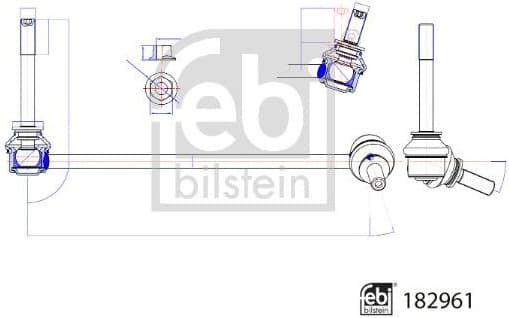 Link/Coupling Rod, stabiliser bar 182961
