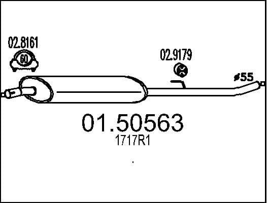 Centre Muffler 01.50563