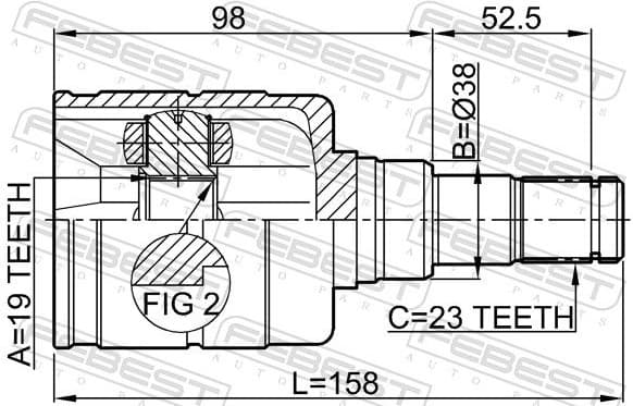 Joint Kit, drive shaft 0111-1SZFE