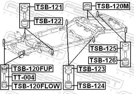 Mounting, vehicle frame TSB-120FUP - image 2