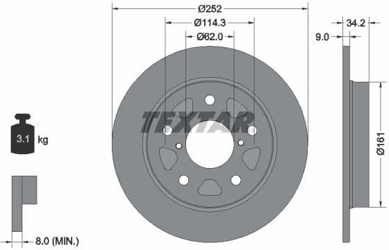 Brake Disc PRO 92305703