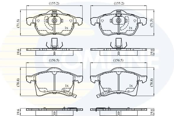Brake pads front CBP3583 - image 2