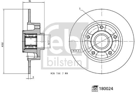 Brake Disc 180024