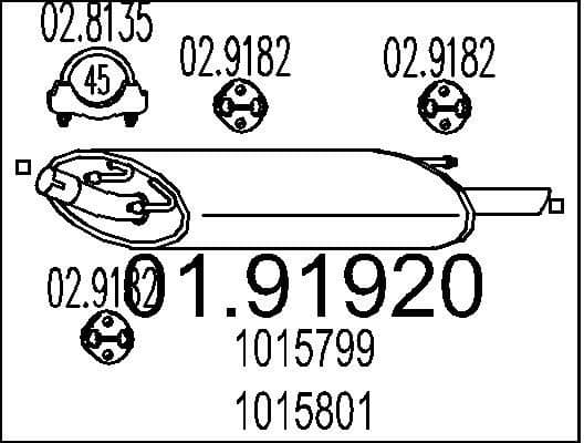Rear Muffler 01.91920