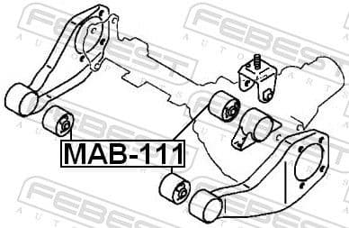 Mounting, differential MAB-111 - image 2