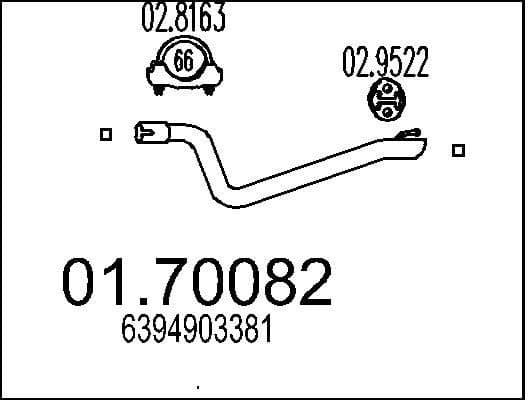 Exhaust Pipe 01.70082