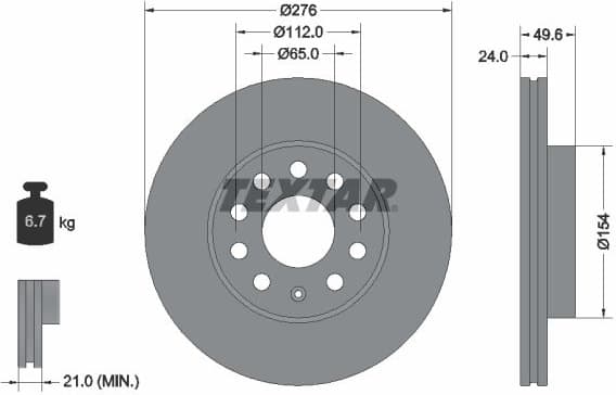 Brake Disc PRO+ 92271905