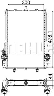 Radiator, engine cooling BEHR *** PREMIUM LINE *** CR 1396 000P - image 2