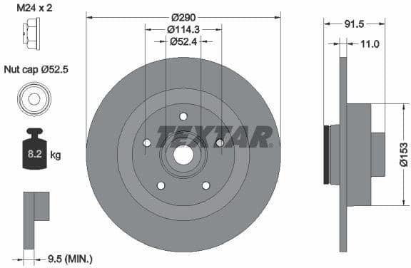 Brake Disc PRO 92316503