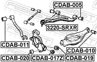Mounting, control/trailing arm CDAB-010 - image 2