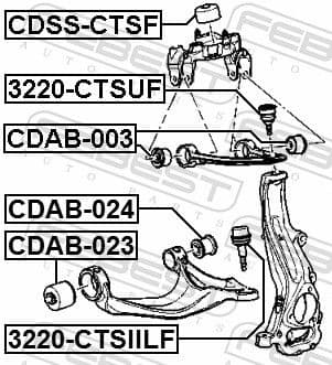 Mounting, control/trailing arm CDAB-024 - image 2