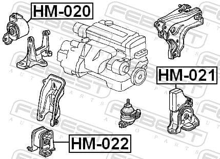 Mounting, engine HM-022 - image 2