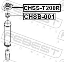 Spacer Tube, shock absorber CHSB-001 - image 2
