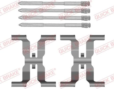 Accessory Kit, disc brake pad 109-0166