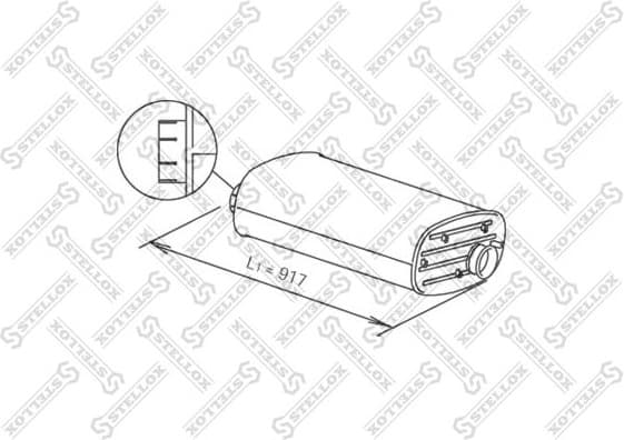 Centre/Rear Muffler 82-03104-SX