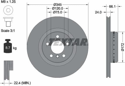 Brake Disc PRO+ 92265125