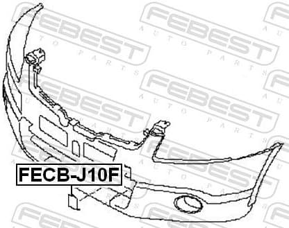 Flap, tow hook FECB-J10F - image 2