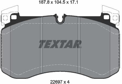 Brake Pad Set, disc brake Q+ 2269701