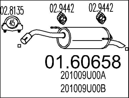 Rear Muffler 01.60658