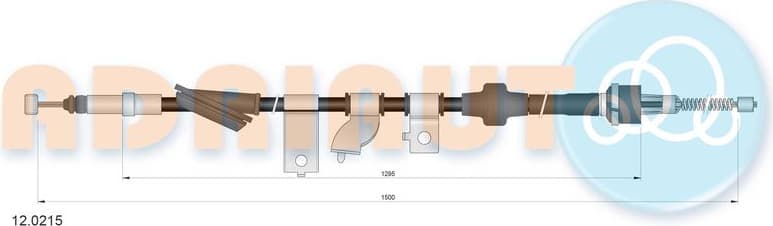 Cable Pull, parking brake 12.0215