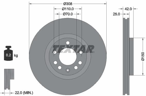 Brake Disc PRO+ 92110905