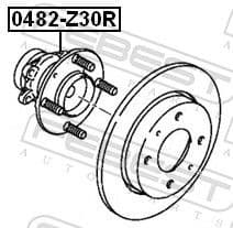 Wheel Hub 0482-Z30R - image 2