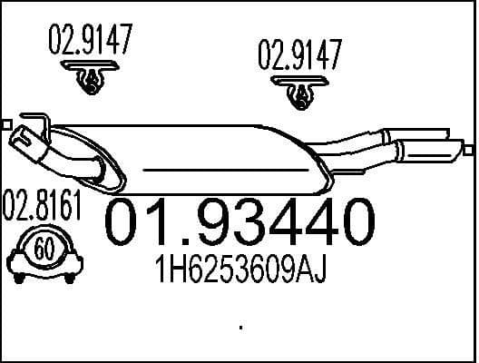 Rear Muffler 01.93440
