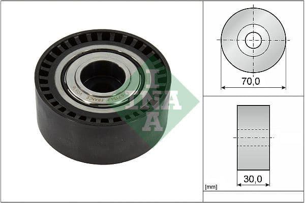 Deflection/Guide Pulley, V-ribbed belt 532 0923 10