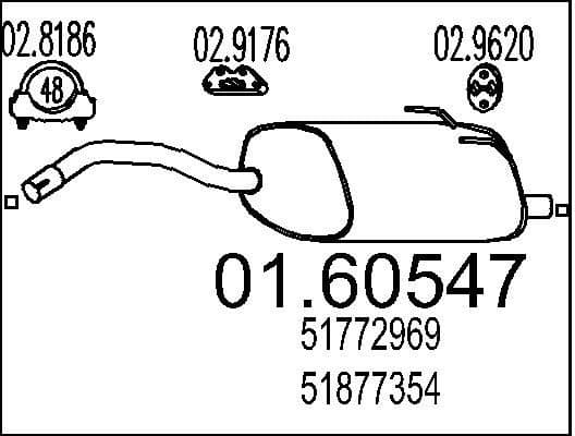 Rear Muffler 01.60547