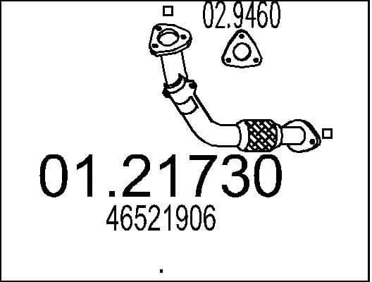 Exhaust Pipe 01.21730